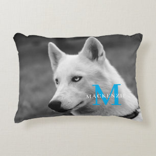 Almofada Decorativa Personalizado Monograma Elegante de Cachorro Perso