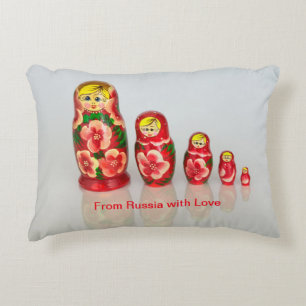 Almofada Decorativa Personalizar bonecos de empilhamento da Matryoshka