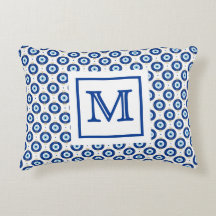 Personalized Monogram Modern Evil Eye Pattern