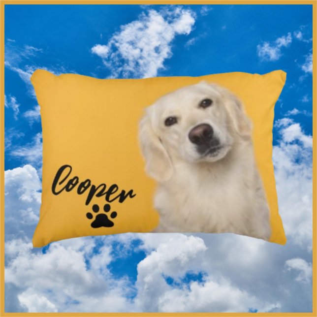 Almofada Decorativa Personalized Pet  Photo Dog Lover with Photo (Criador carregado)