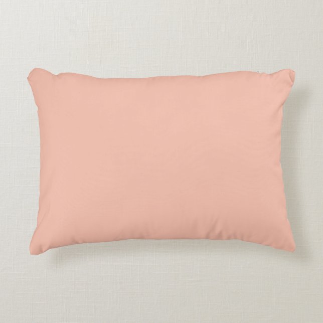 Almofada Decorativa Pêssego Macio, Sólido, Simples, Moderno (Frente)