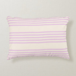 Almofada Decorativa Pêssegos e creme com cinco faixas