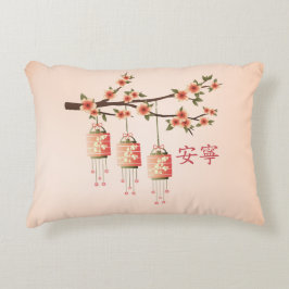 Almofada Decorativa Pêssegos e flores "Pacíficos"