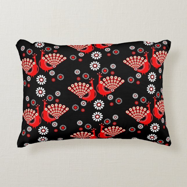 Almofada Decorativa Pheasants Peacock Art (Frente)