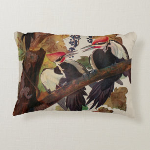Almofada Decorativa Pica-Pau-Grande de John James Audubon Impressão de