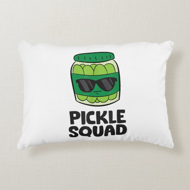 Almofada Decorativa Picle Lover Team Picles Engraçado Pickle Squad (Frente)