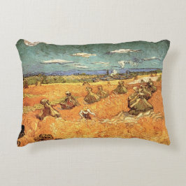 Almofada Decorativa Pilha de Trigo com Ceifador por Vincent van Gogh
