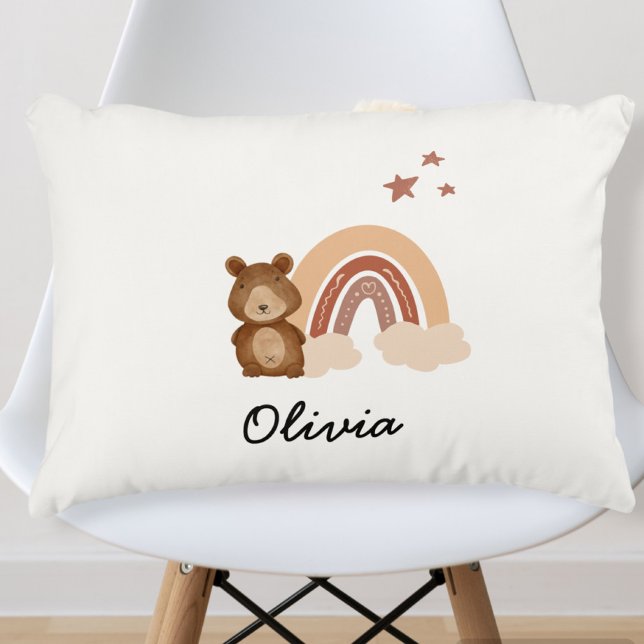Almofada Decorativa pillow featuring a custom bear design (Criador carregado)