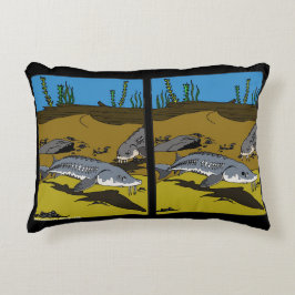 ALMOFADA DECORATIVA PILLOW - LAKE STURGEON COLORING PAGE - SPOT DIF