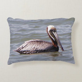 Almofada Decorativa Piloto acento Pelicano Castanho