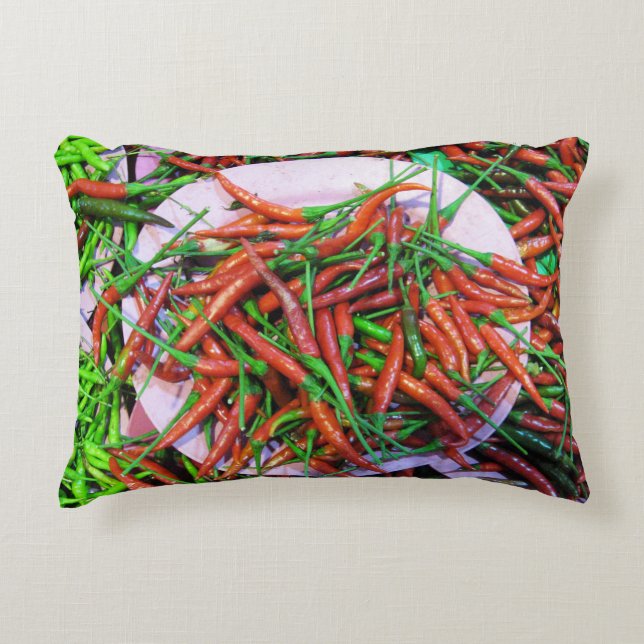 Almofada Decorativa Pimentos-pimentões-de-pássaro (Frente)