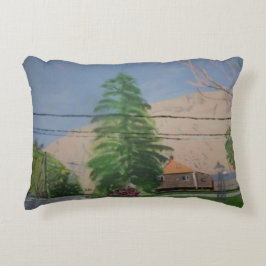 Almofada Decorativa Pine Tree on Street Accent Travesseiro 16" x 12"