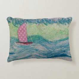 Almofada Decorativa Pink Polkadot Sail