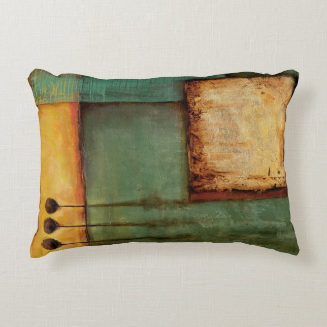 Almofada Decorativa Pintura abstrato com Chaves Piano (Frente)