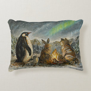 Almofada Decorativa Pintura de Animais Aurora Caprichosa e Sonhadora