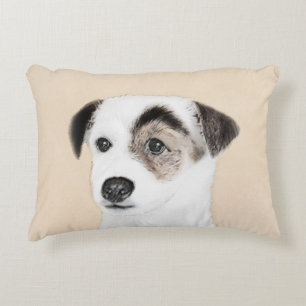 Almofada Decorativa Pintura de Parson Jack Russell Terrier - Arte Cani