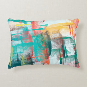 Almofada Decorativa Pintura de pincel. Forma única de combinação de ca