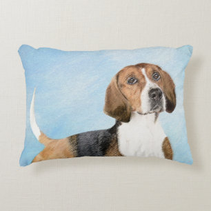 Almofada Decorativa Pintura Inglesa em Foxhound - Arte Cachorra Origin