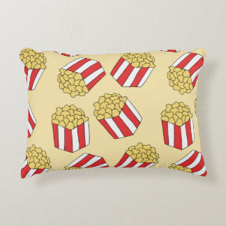 Almofada Decorativa Pipoca desenhada à mão, padrão incolor.