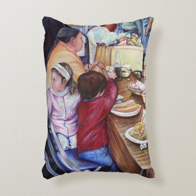 Almofada Decorativa Piquenique agradável, México (Frente(Vertical))