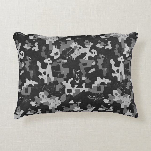 Almofada Decorativa Pixel Camo Stealth (Frente)