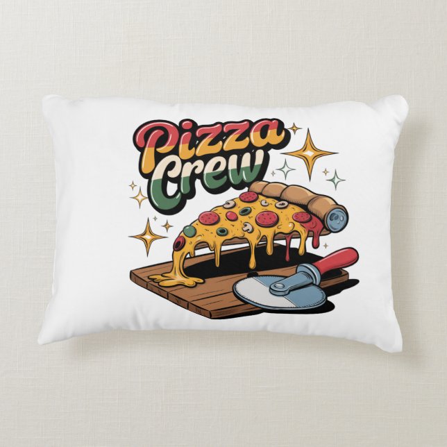 Almofada Decorativa Pizza Crew (Verso)