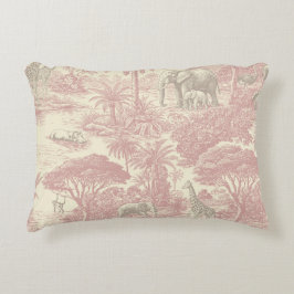 Almofada Decorativa Planejador Tropical de Toalete da Selva