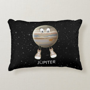 Almofada Decorativa Planeta Júpiter e Estrelas