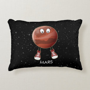 Almofada Decorativa Planeta Marte e Estrelas