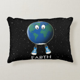 Almofada Decorativa Planeta Terra e Estrelas