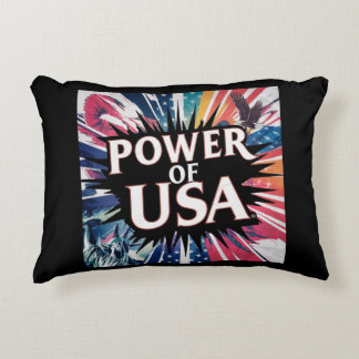 Almofada Decorativa Poder do Travesseiro dos EUA - Bandeira Americana