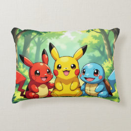 Almofada Decorativa Pokémon und seine Treue Freunde