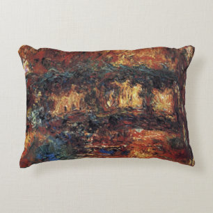 Almofada Decorativa Ponte Japonesa de Claude Monet, Arte Fino Antigo