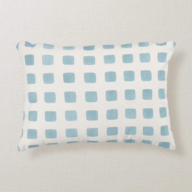 Almofada Decorativa Pontos Nórdicos Azul Céu (Frente)