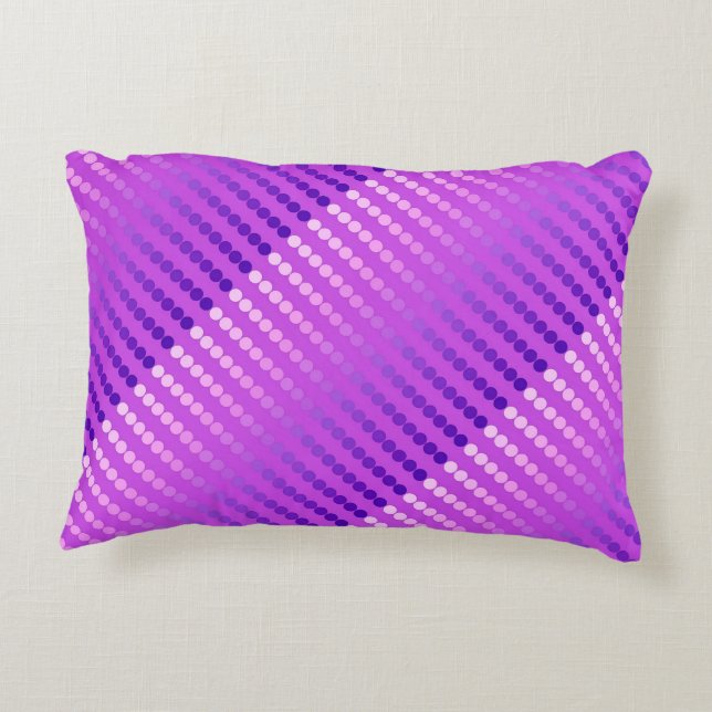 Almofada Decorativa Pontos satíricos - violeta e orquídea (Verso)