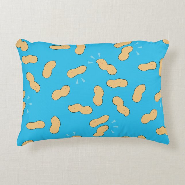 Almofada Decorativa Pop Art Peanut Cartoon Blue (Frente)