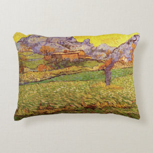 Almofada Decorativa Prado nas Montanhas de Vincent van Gogh