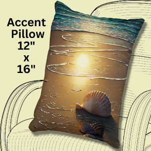 Almofada Decorativa Praia no Sunset com Prateleiras