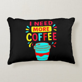 ALMOFADA DECORATIVA PRECISO DE MAIS CAFÉ