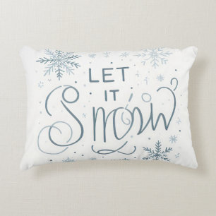 Almofada Decorativa Prepare-se para o inverno! Deixe-o nevar