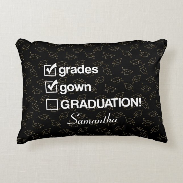 Almofada Decorativa Presente de Graduação de Nome Personalizado | Form (Frente)