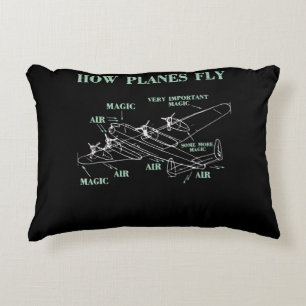 Almofada Decorativa Presente do Piloto de Engenheiro Aeroespacial Engr