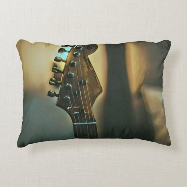 Almofada Decorativa Presentes de guitarra vindimada (Frente)