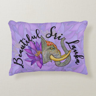 Almofada Decorativa Presentes no Sri Lanka com Elefante e Lotus
