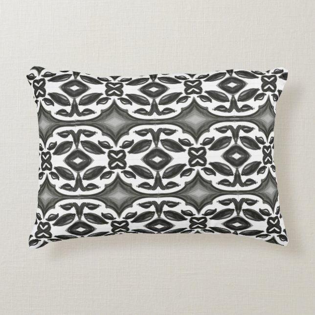 Almofada Decorativa Preto e Branco (Frente)