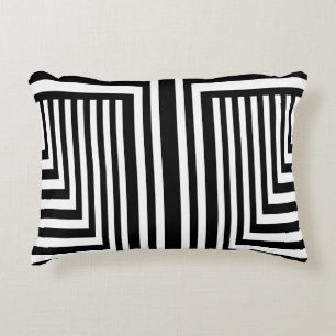 Almofada Decorativa Preto e Branco com risca