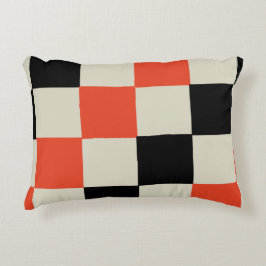 Almofada Decorativa Preto e Vermelho