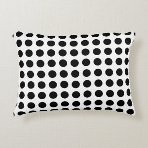 Almofada Decorativa Preto em Bolinhas Horizontais de Tamanho Grande Br