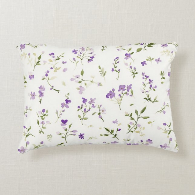 Almofada Decorativa Pretty Lavender Flowers (Frente)