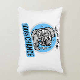 Almofada Decorativa Previsão do Fim de Semana 100% de Chance de T-Shir